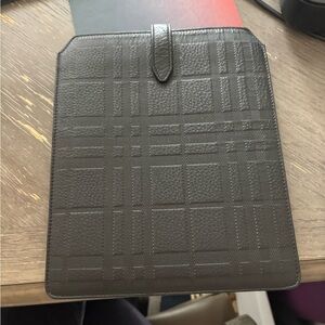 Burberry Leather Bag Sleeve For iPad, Notebook, Papers, Notes 8x10 inch